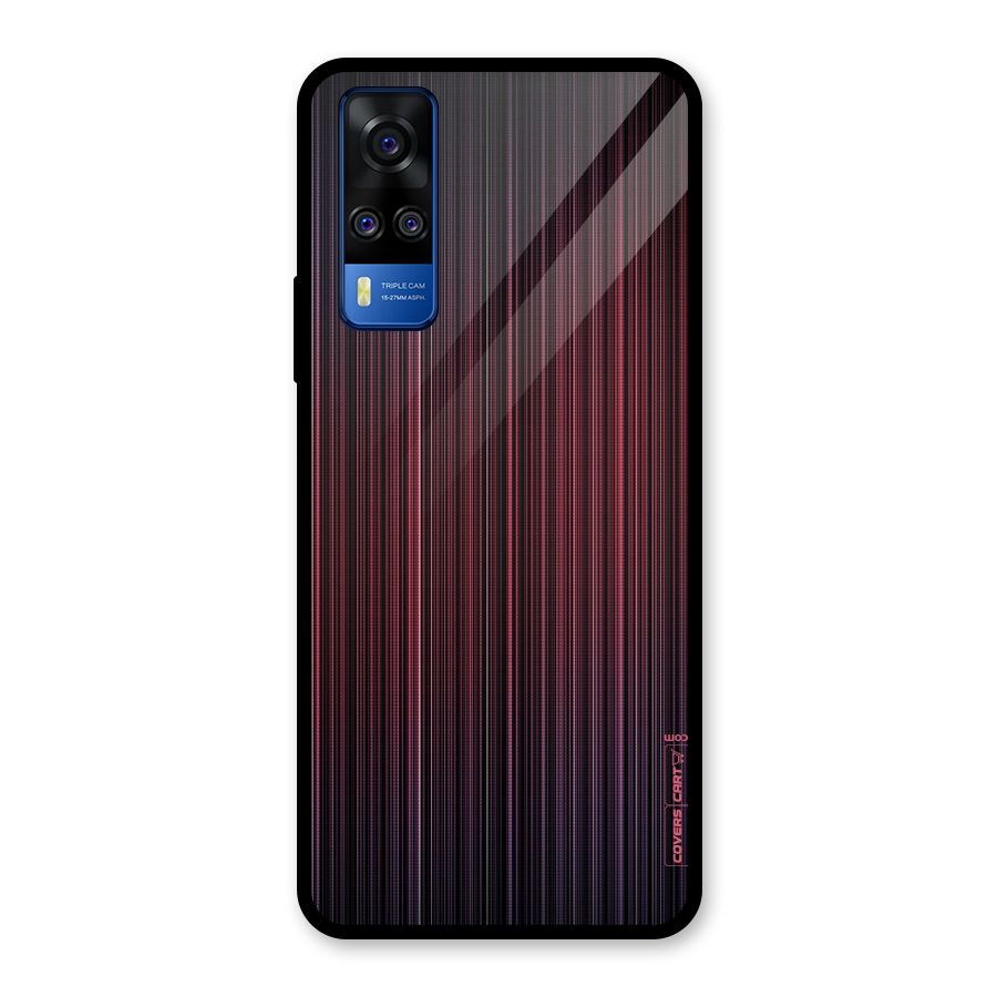 Stripes Gradiant Glass Back Case for Vivo Y31