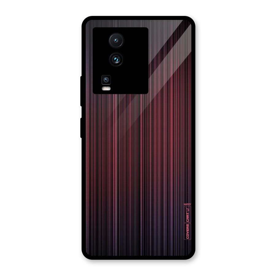 Stripes Gradiant Glass Back Case for Vivo iQOO Neo 7 Pro