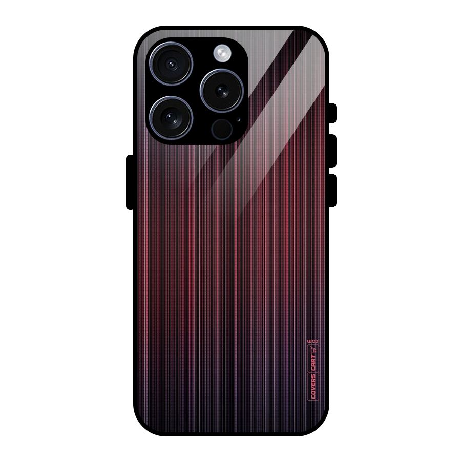 Stripes Gradiant Glass Back Case for iPhone 15 Pro