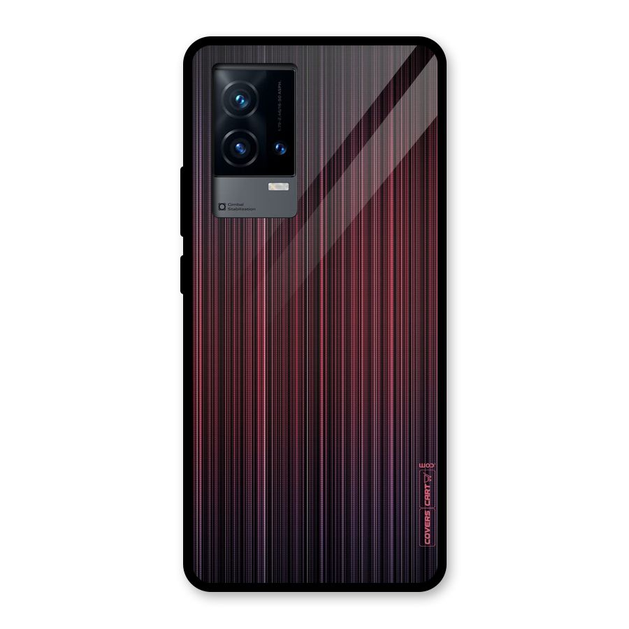 Stripes Gradiant Glass Back Case for iQOO 9 5G