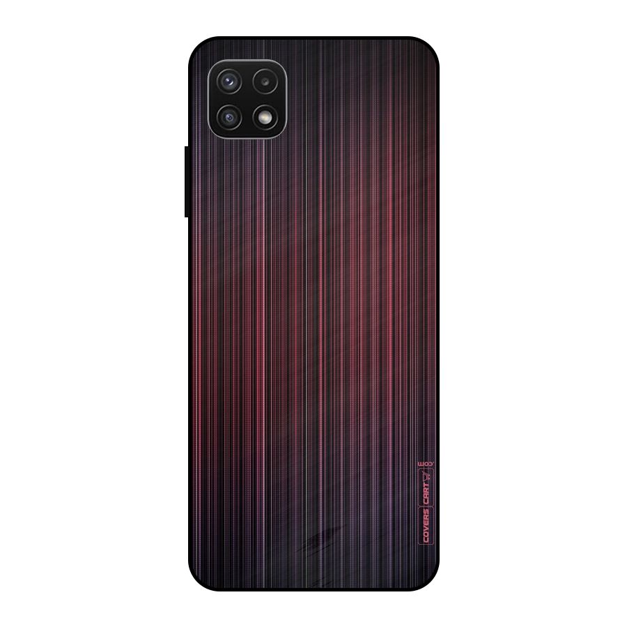 Stripes Gradiant Metal Back Case for Galaxy A22 5G