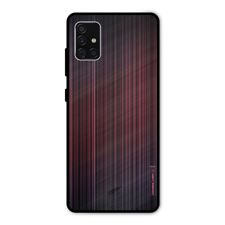 Stripes Gradiant Metal Back Case for Galaxy A51
