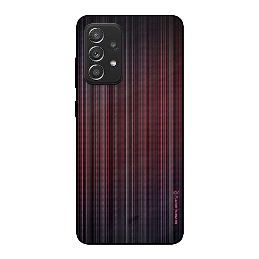 Stripes Gradiant Metal Back Case for Galaxy A52s 5G