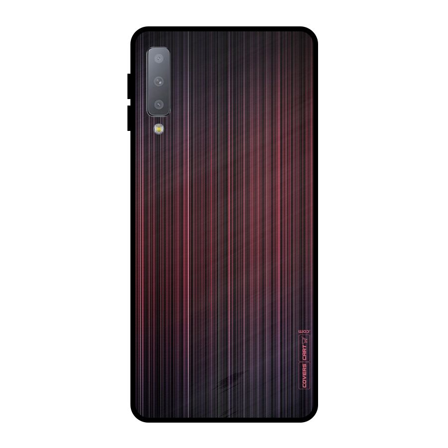 Stripes Gradiant Metal Back Case for Galaxy A7 (2018)