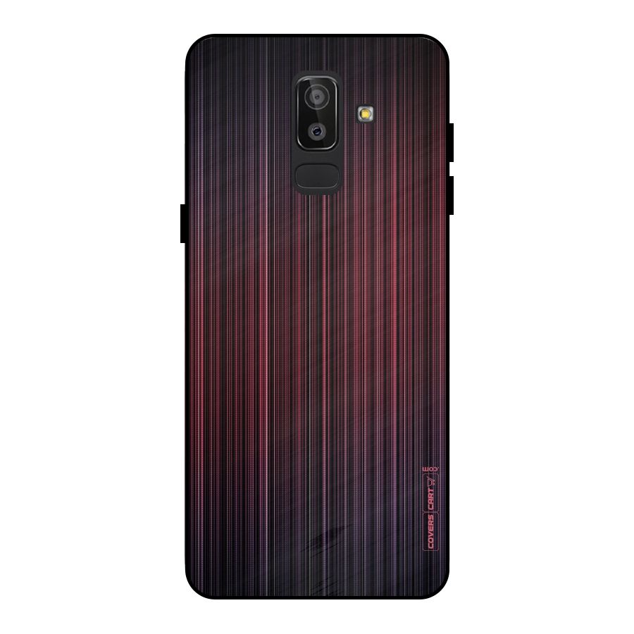Stripes Gradiant Metal Back Case for Galaxy J8