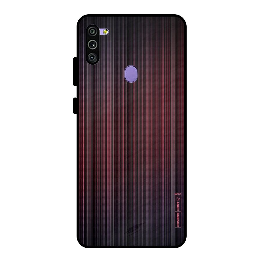 Stripes Gradiant Metal Back Case for Galaxy M11