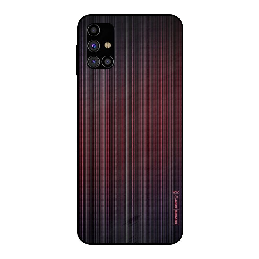 Stripes Gradiant Metal Back Case for Galaxy M31s