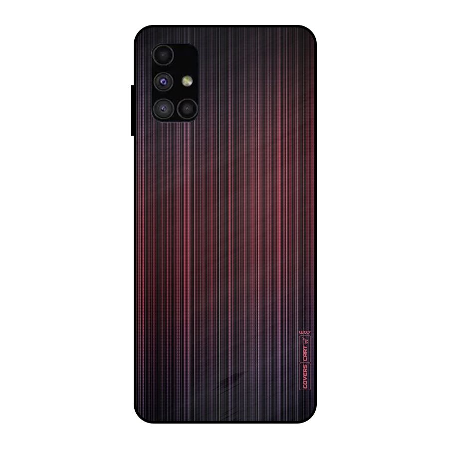 Stripes Gradiant Metal Back Case for Galaxy M51
