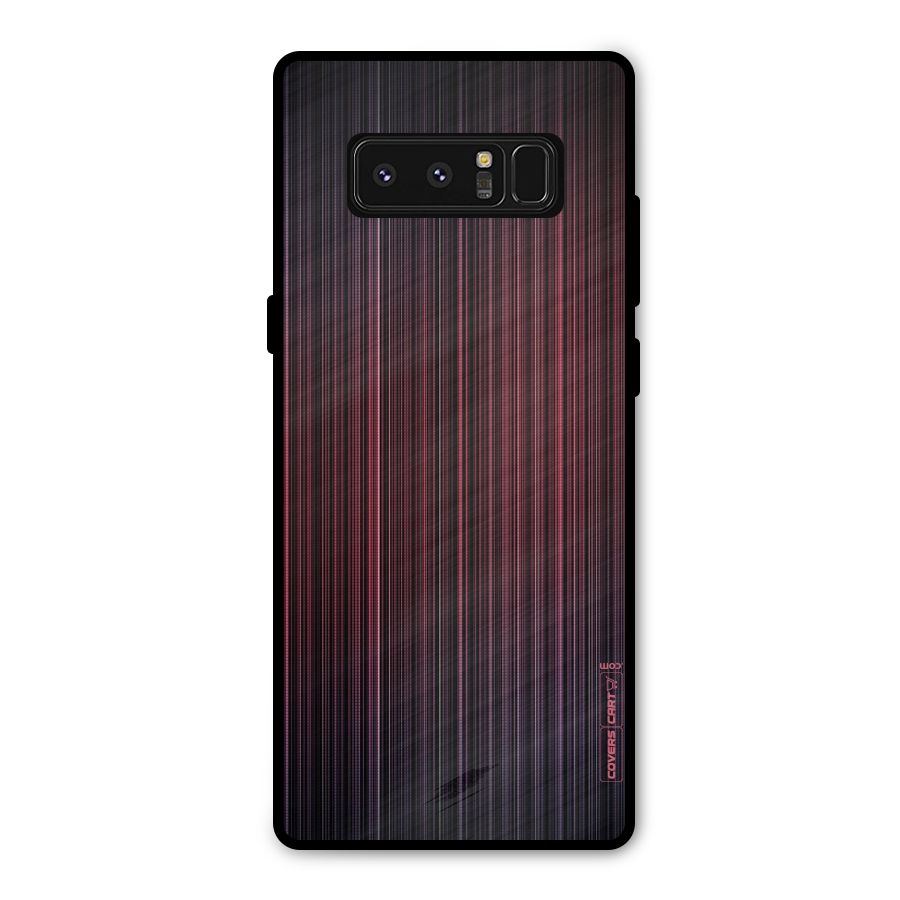 Stripes Gradiant Metal Back Case for Galaxy Note 8