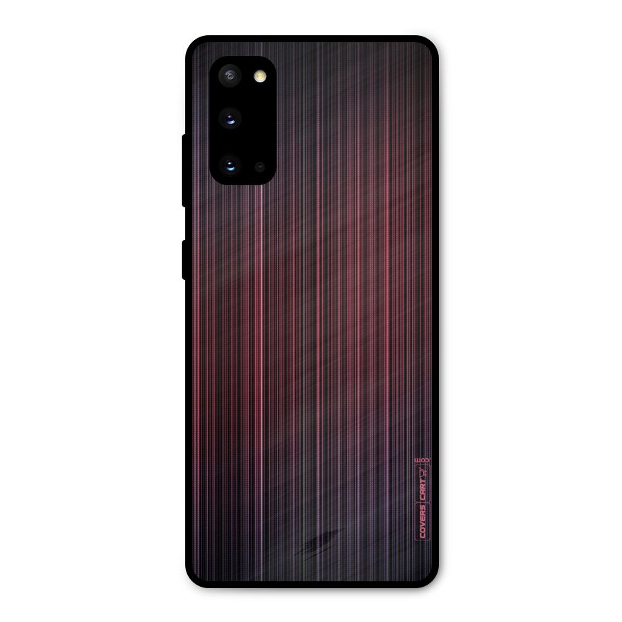 Stripes Gradiant Metal Back Case for Galaxy S20
