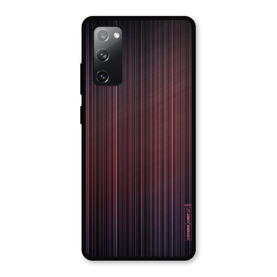 Stripes Gradiant Metal Back Case for Galaxy S20 FE 5G
