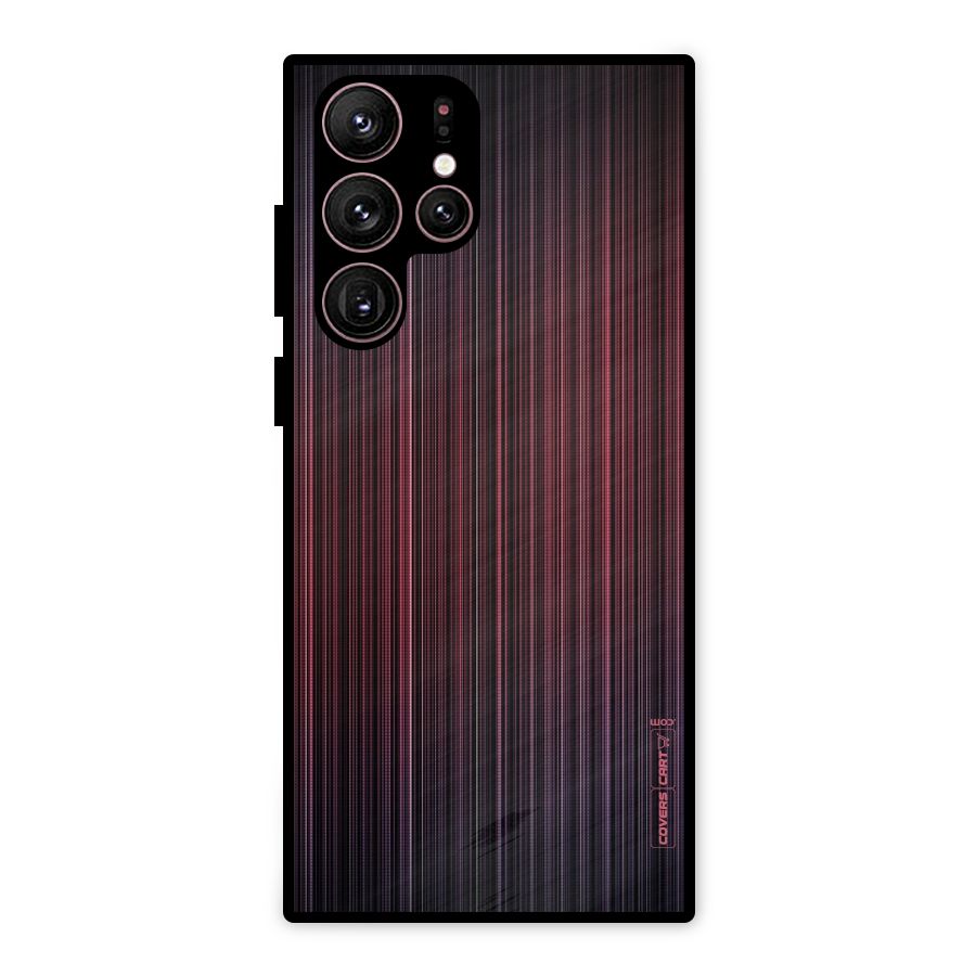 Stripes Gradiant Metal Back Case for Galaxy S22 Ultra 5G