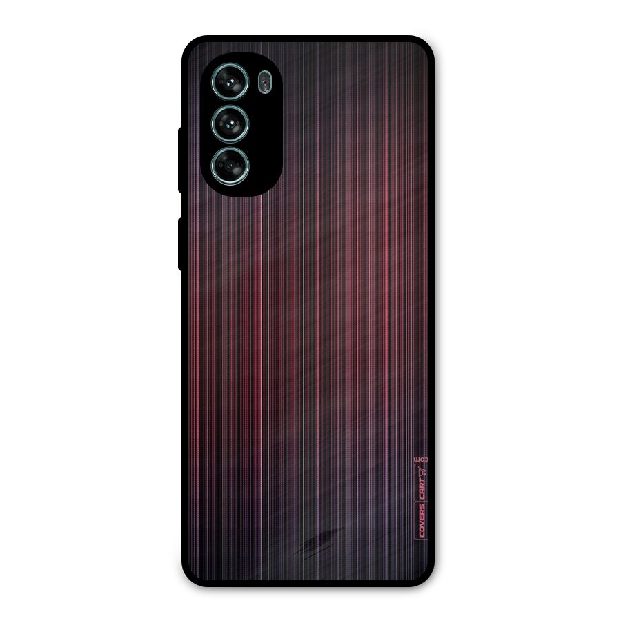 Stripes Gradiant Metal Back Case for Moto G62