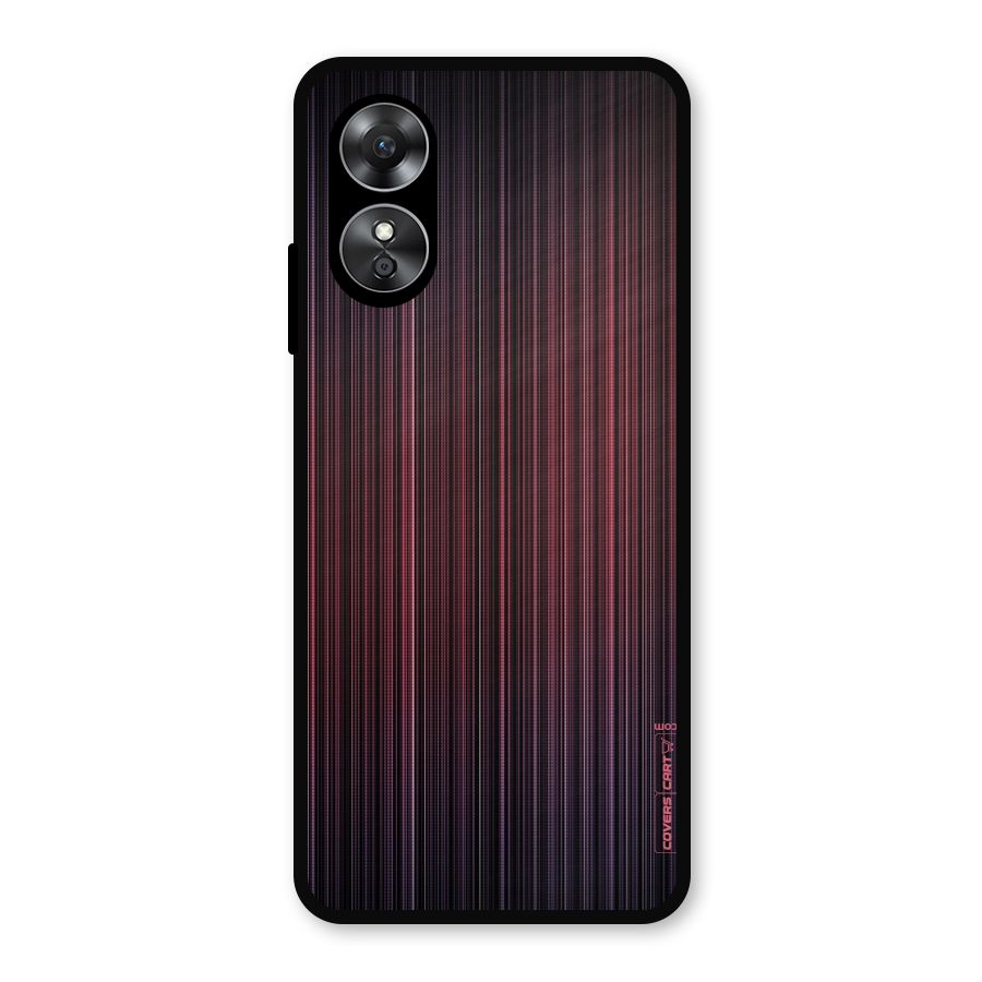 Stripes Gradiant Metal Back Case for Oppo A17