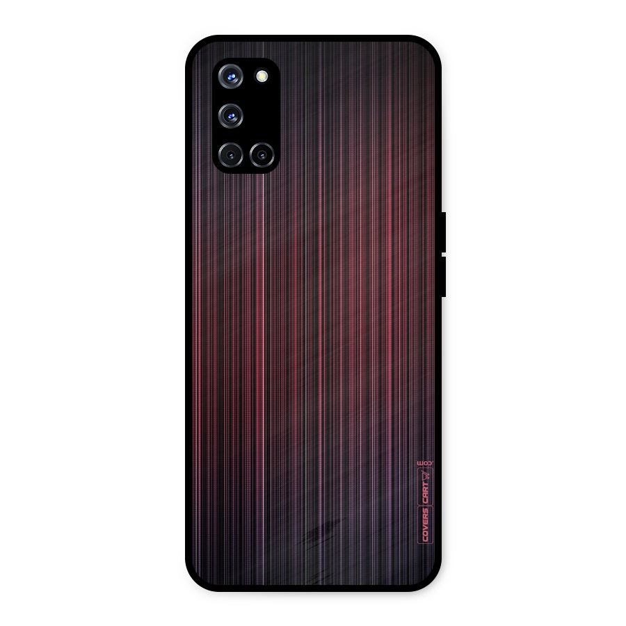 Stripes Gradiant Metal Back Case for Oppo A52