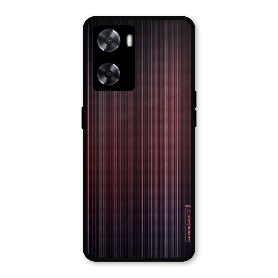Stripes Gradiant Metal Back Case for Oppo A57 2022