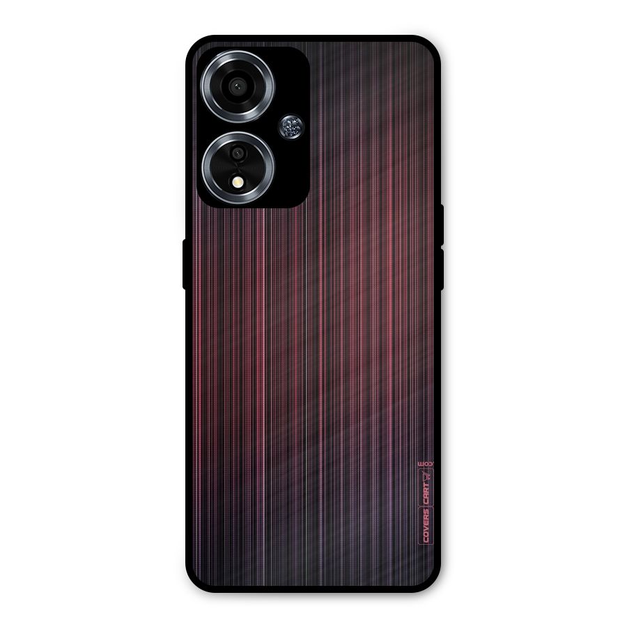 Stripes Gradiant Metal Back Case for Oppo A59