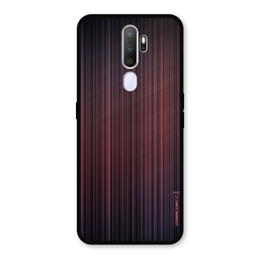 Stripes Gradiant Metal Back Case for Oppo A9 (2020)