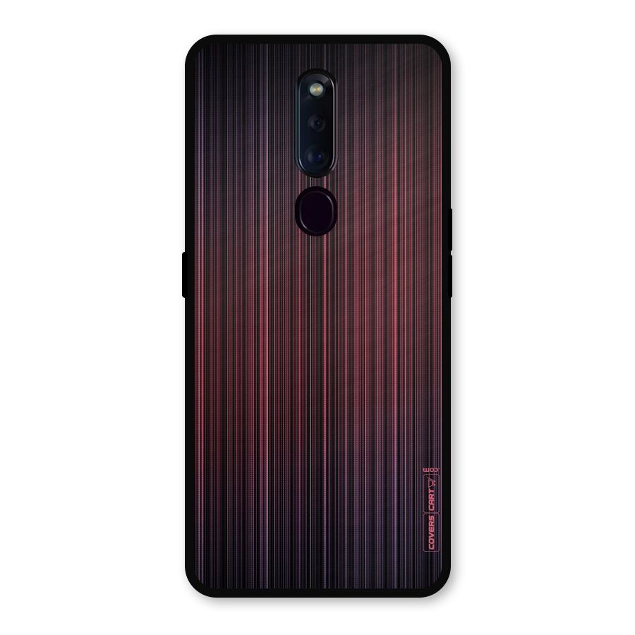 Stripes Gradiant Metal Back Case for Oppo F11 Pro