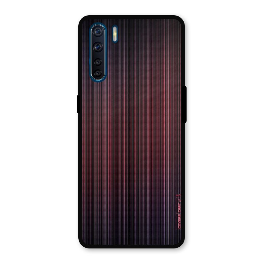 Stripes Gradiant Metal Back Case for Oppo F15