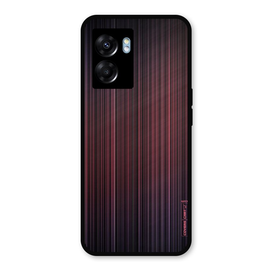 Stripes Gradiant Metal Back Case for Oppo K10 (5G)