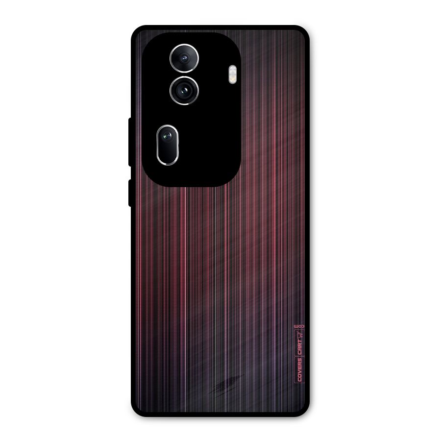 Stripes Gradiant Metal Back Case for Oppo Reno11 Pro 5G