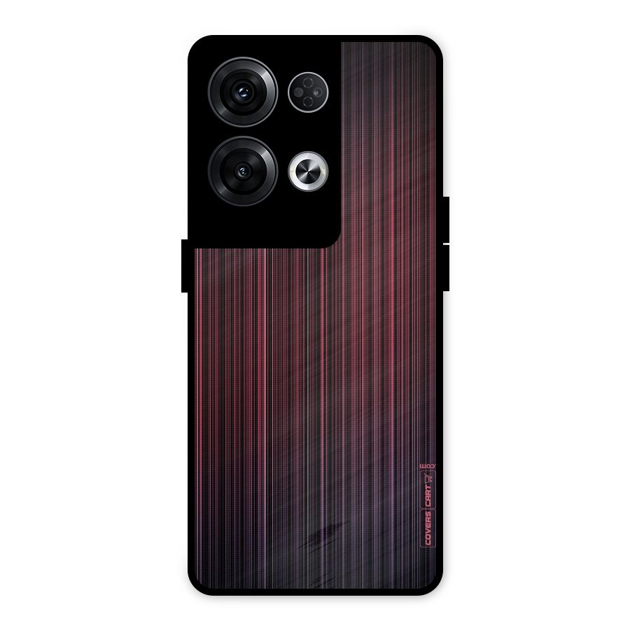 Stripes Gradiant Metal Back Case for Oppo Reno8 Pro 5G