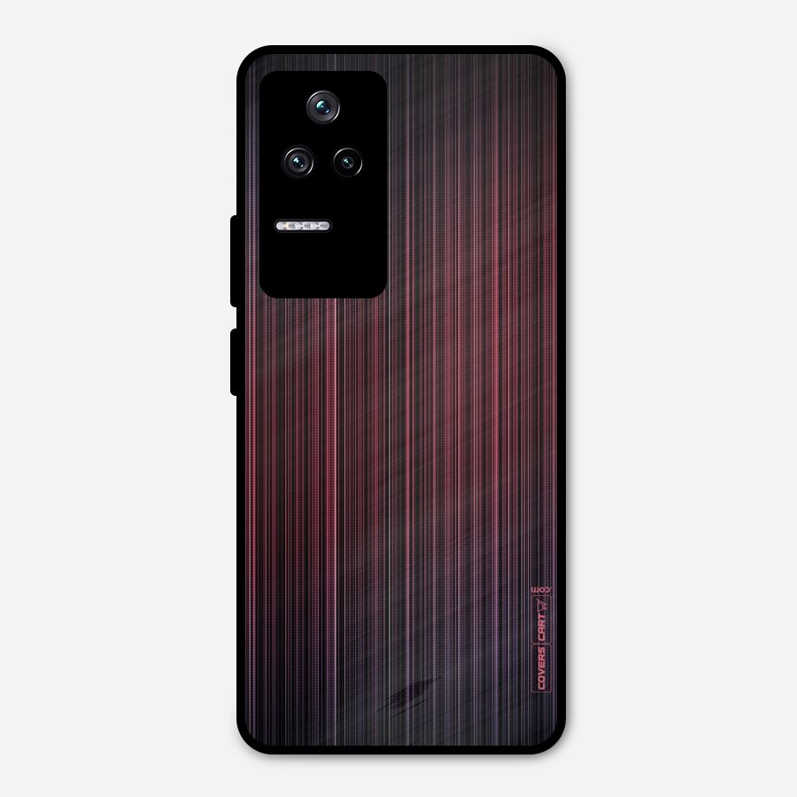 Stripes Gradiant Metal Back Case for Poco F4 5G