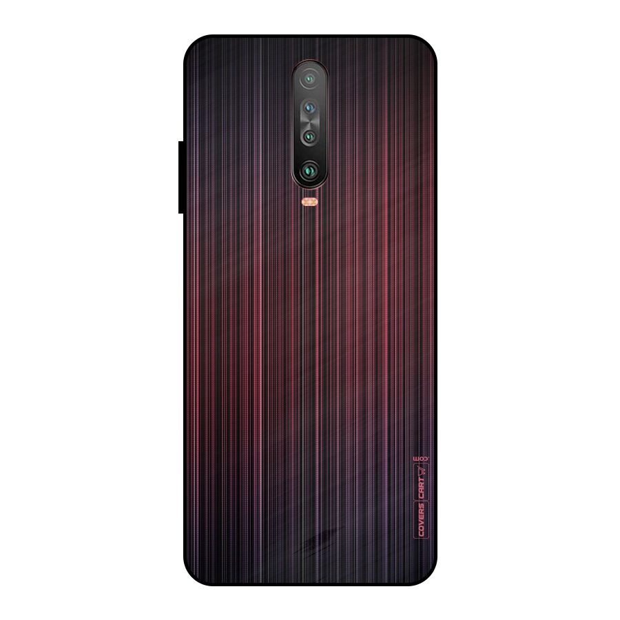 Stripes Gradiant Metal Back Case for Poco X2