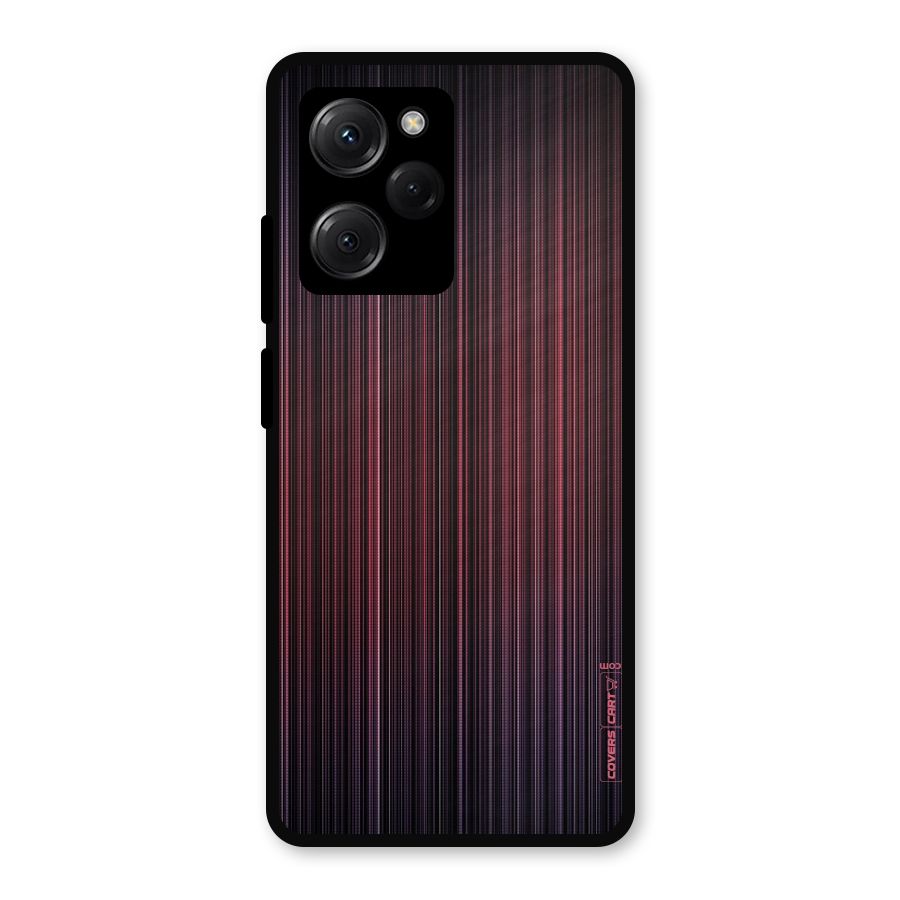 Stripes Gradiant Metal Back Case for Poco X5 Pro