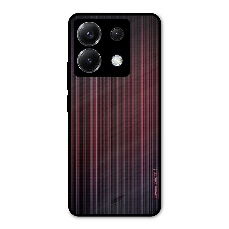 Stripes Gradiant Metal Back Case for Poco X6