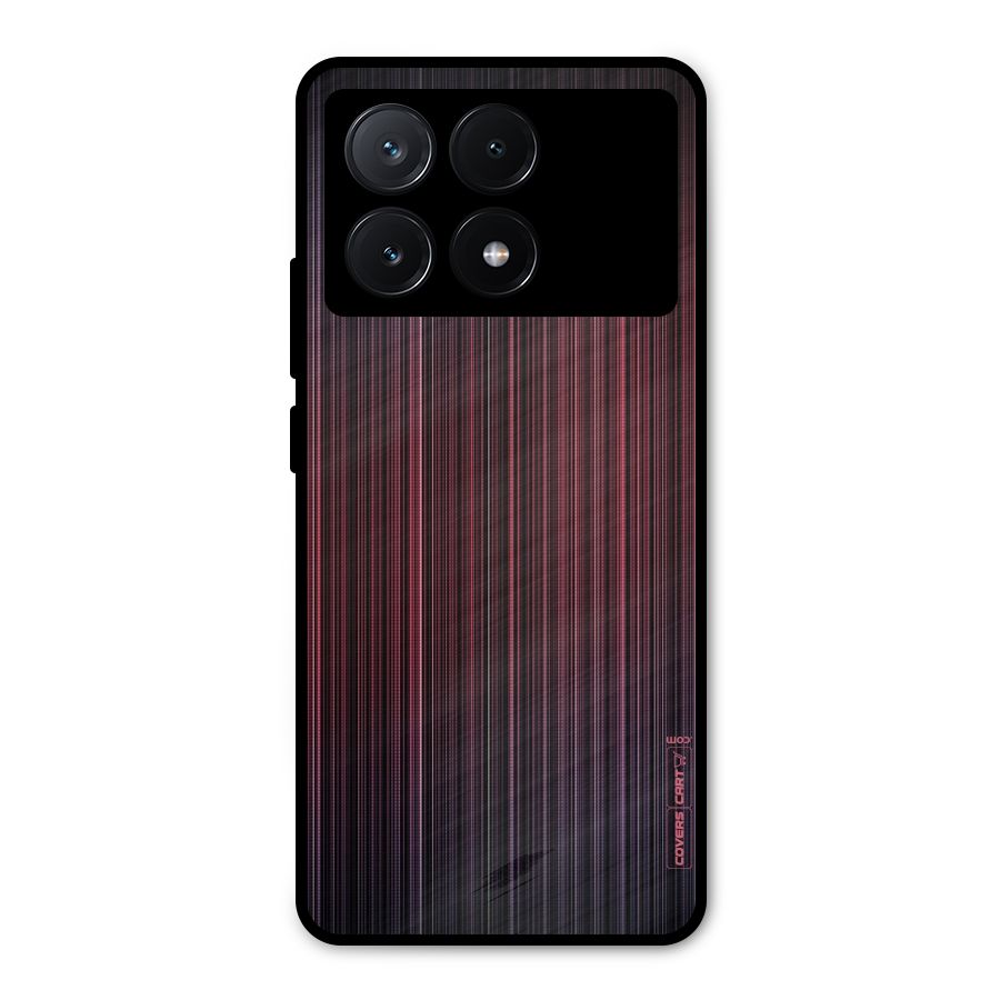 Stripes Gradiant Metal Back Case for Poco X6 Pro
