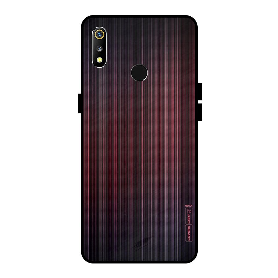 Stripes Gradiant Metal Back Case for Realme 3i