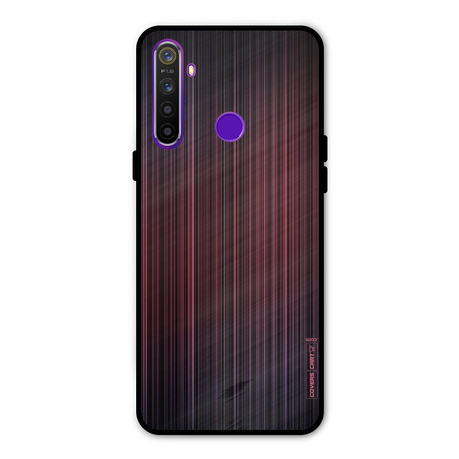 Stripes Gradiant Metal Back Case for Realme 5i