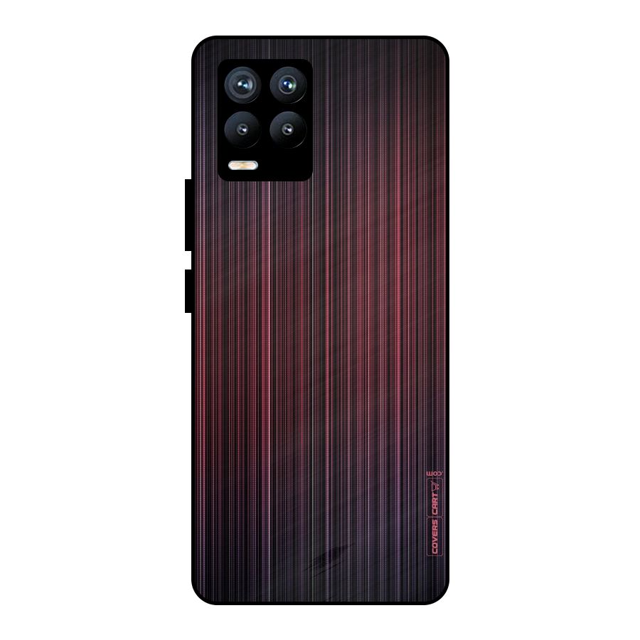Stripes Gradiant Metal Back Case for Realme 8 Pro