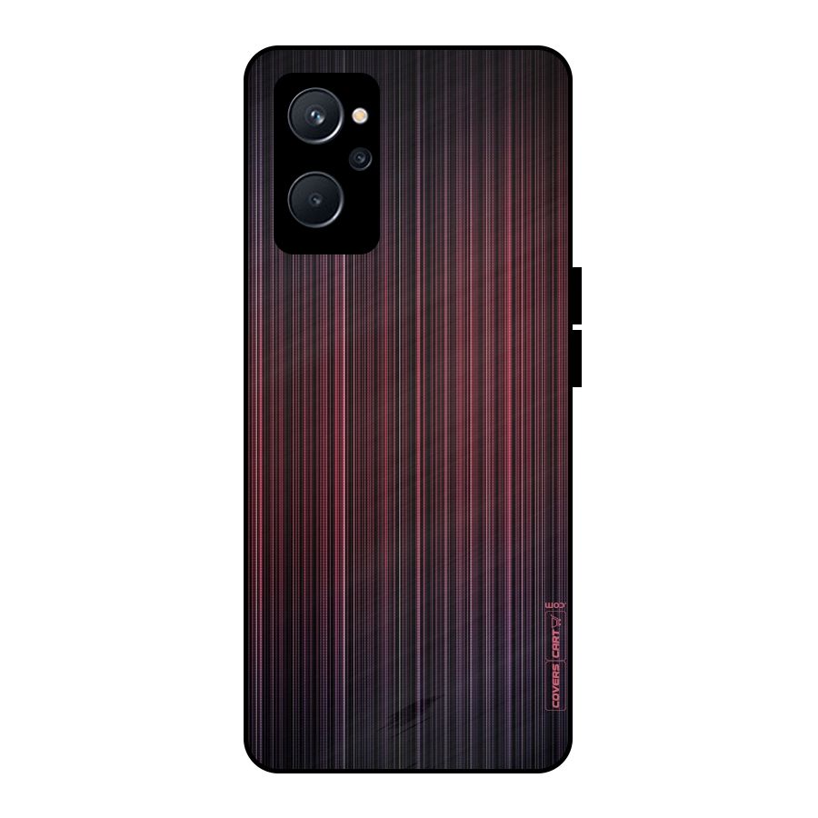 Stripes Gradiant Metal Back Case for Realme 9i 5G