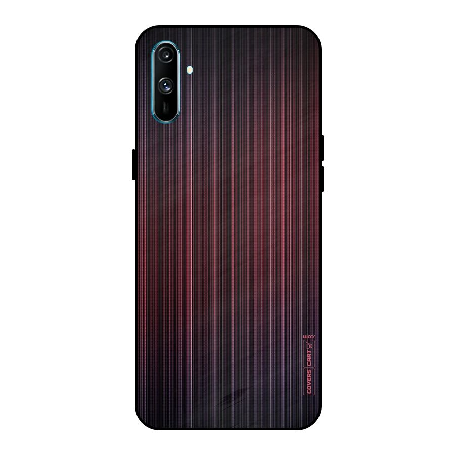 Stripes Gradiant Metal Back Case for Realme C3