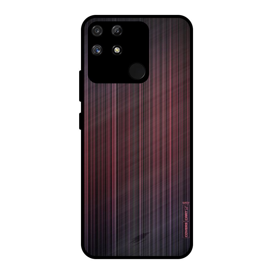 Stripes Gradiant Metal Back Case for Realme Narzo 50A