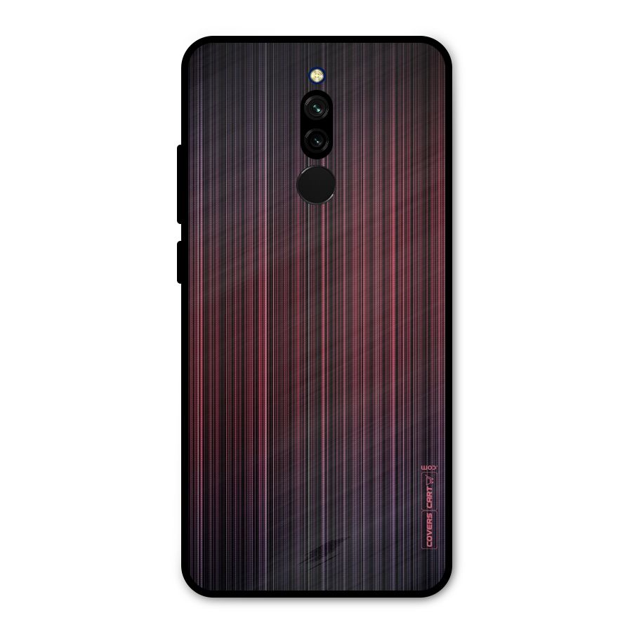 Stripes Gradiant Metal Back Case for Redmi 8