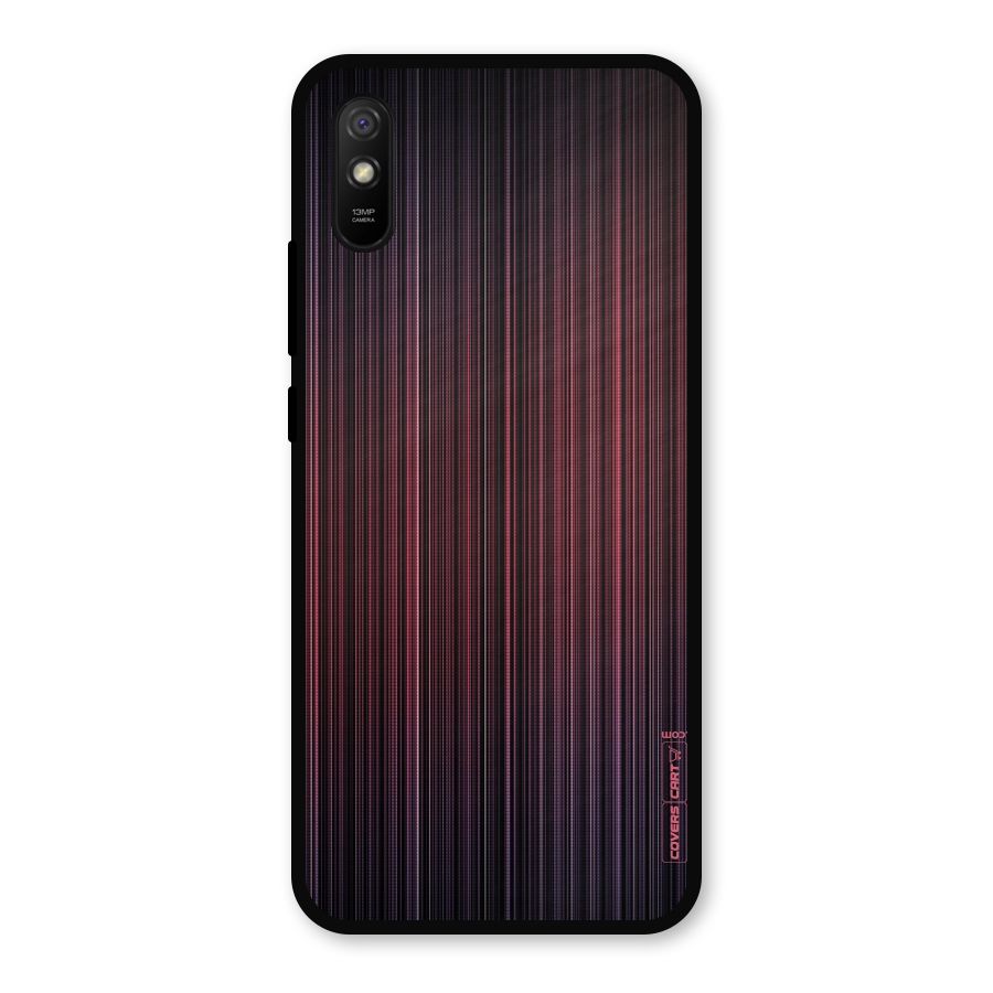 Stripes Gradiant Metal Back Case for Redmi 9i
