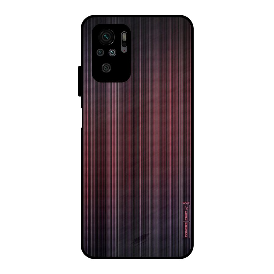 Stripes Gradiant Metal Back Case for Redmi Note 10S