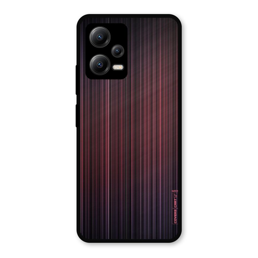 Stripes Gradiant Metal Back Case for Redmi Note 12 5G