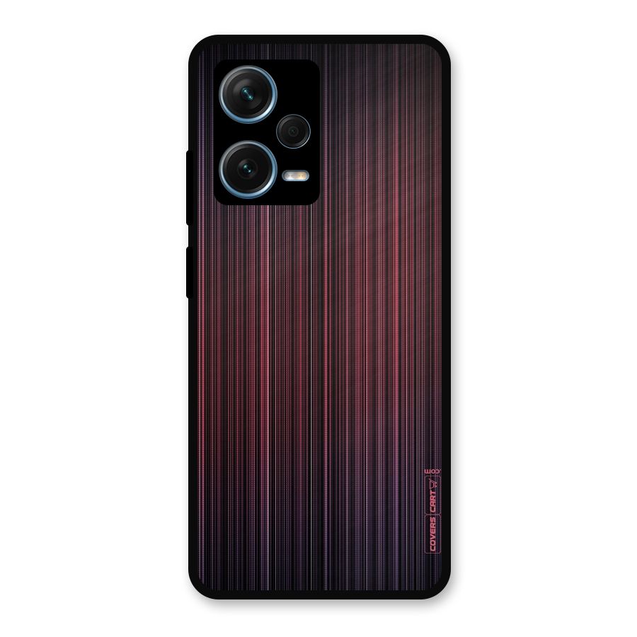 Stripes Gradiant Metal Back Case for Redmi Note 12 Pro Plus 5G