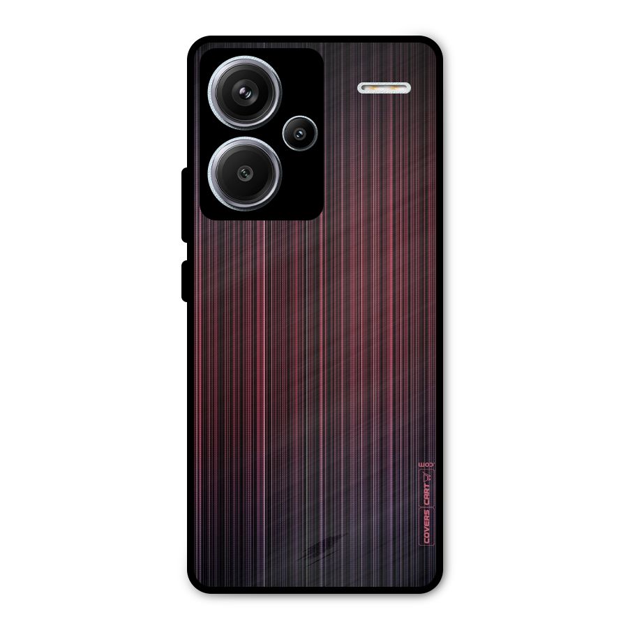 Stripes Gradiant Metal Back Case for Redmi Note 13 Pro Plus