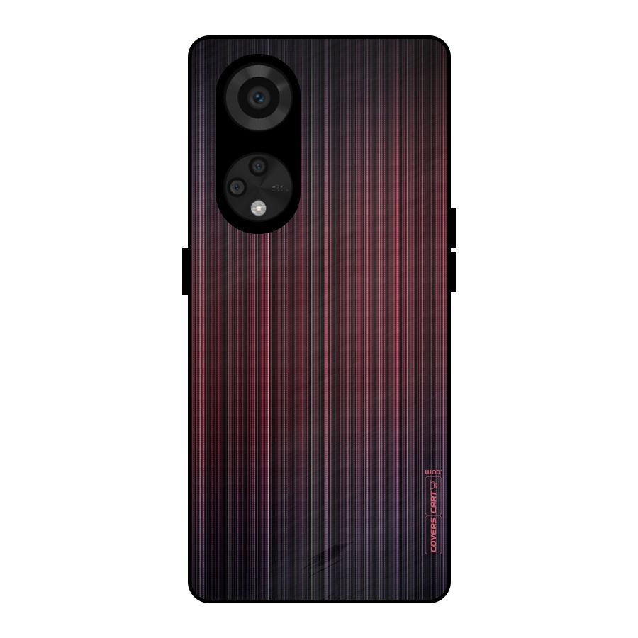 Stripes Gradiant Metal Back Case for Reno8 T 5G