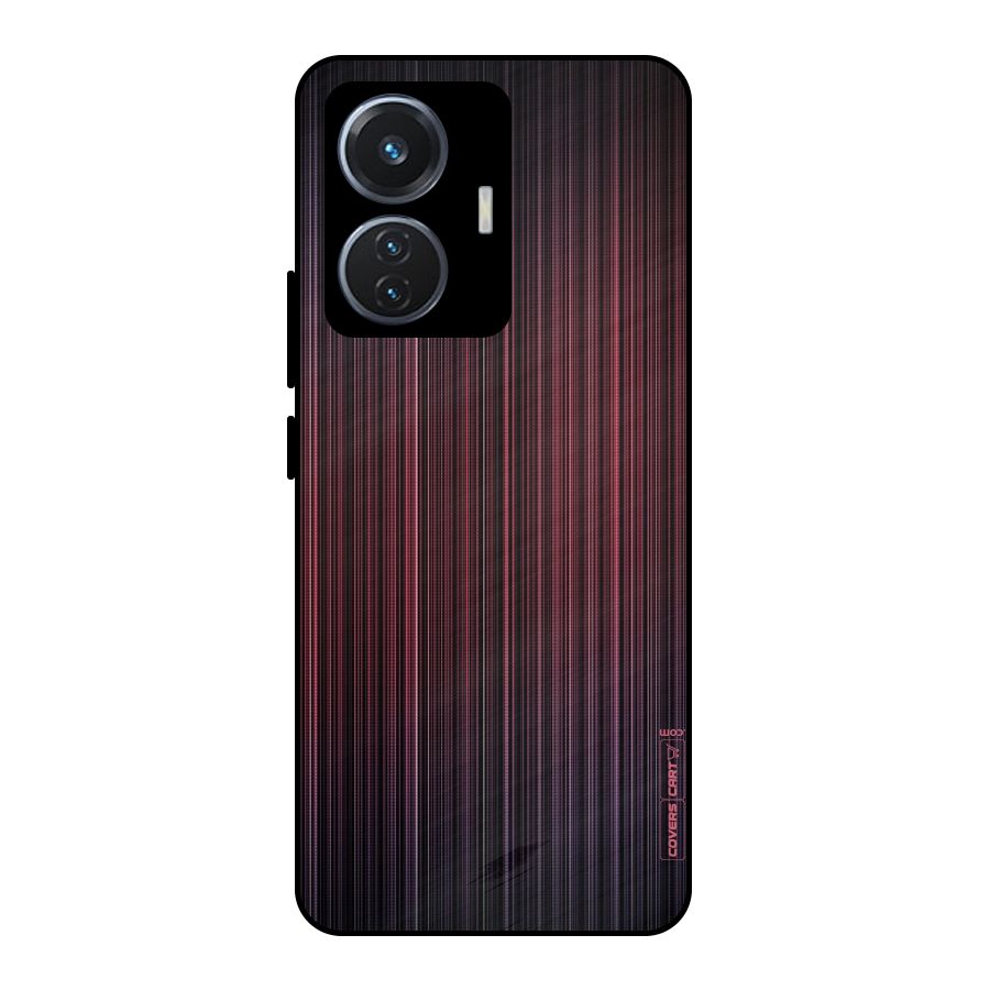 Stripes Gradiant Metal Back Case for Vivo T1 44W