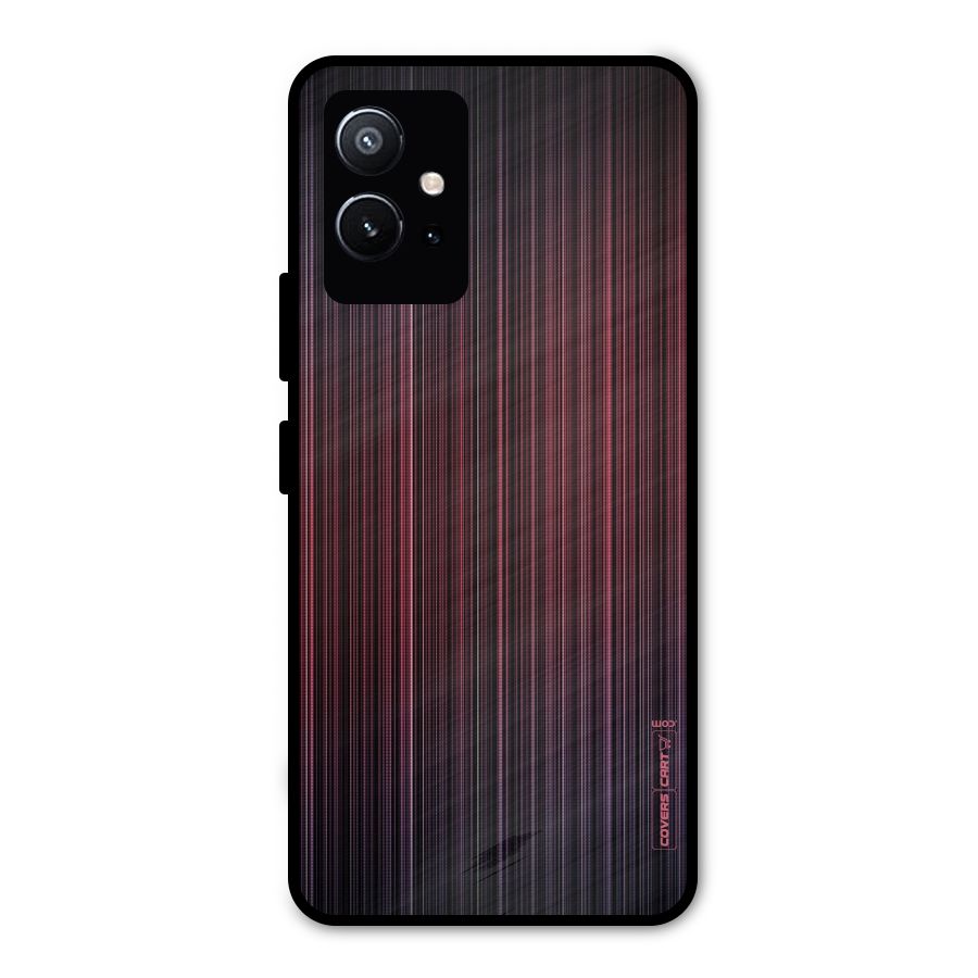 Stripes Gradiant Metal Back Case for Vivo T1 5G