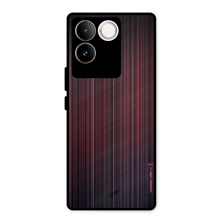 Stripes Gradiant Metal Back Case for Vivo T2 Pro