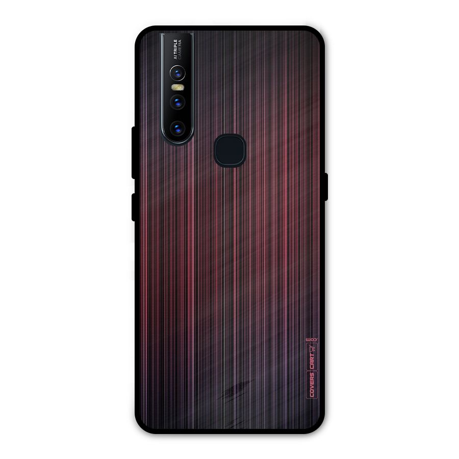 Stripes Gradiant Metal Back Case for Vivo V15