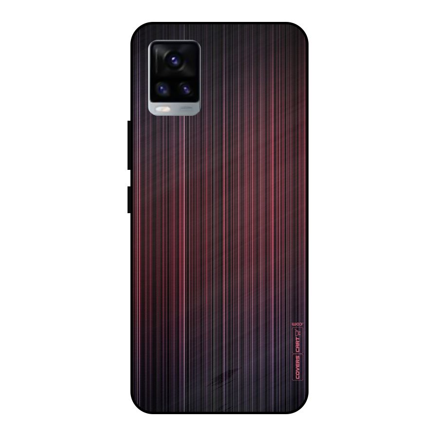 Stripes Gradiant Metal Back Case for Vivo V20 2021